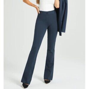 Betabrand Size M Navy Blue Classic DPYP Boot Leg Dress Pant Yoga Pants Trousers